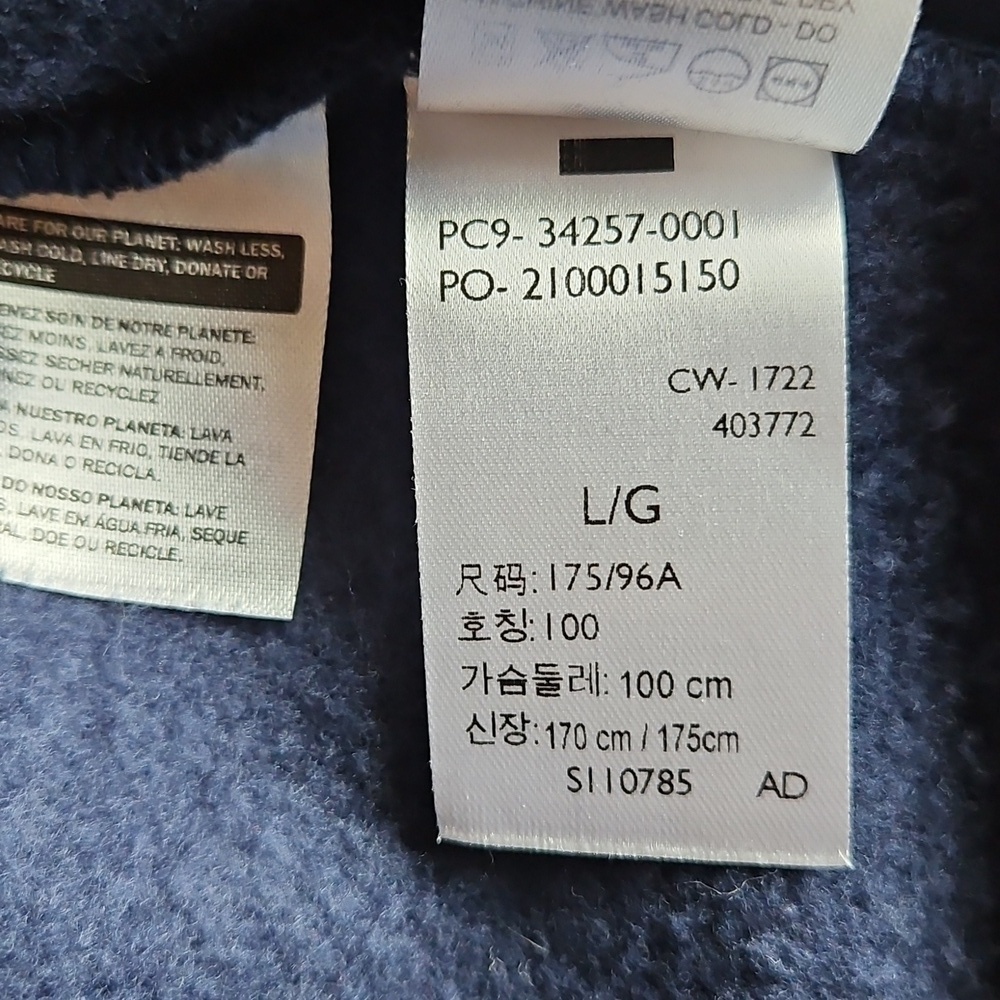 Levi's Unisex Blue Crewneck Cotton Blend Sweatshirt Size Large - Picture 10 of 14